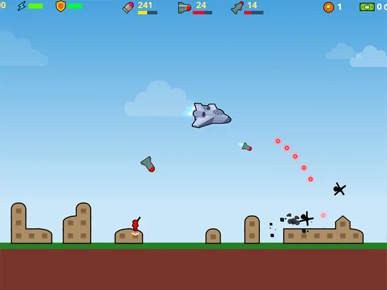 Bomber Plane: 2D Air Strike