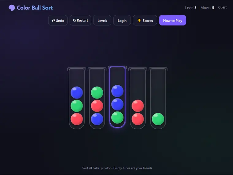 Colored Ball Sort