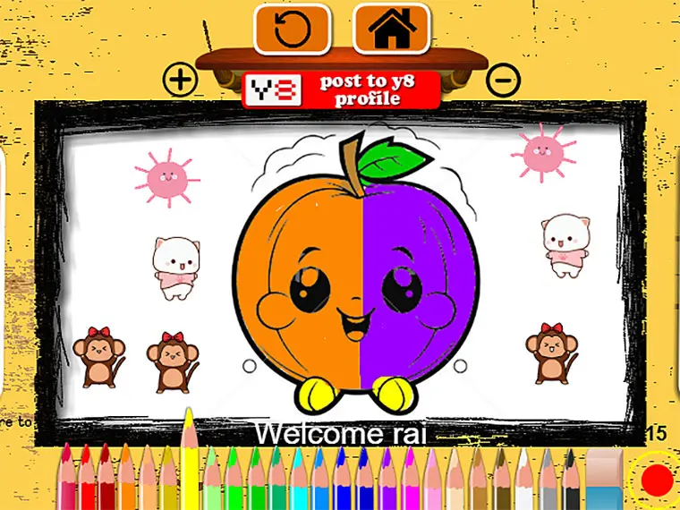 Easy Apple Coloring Book