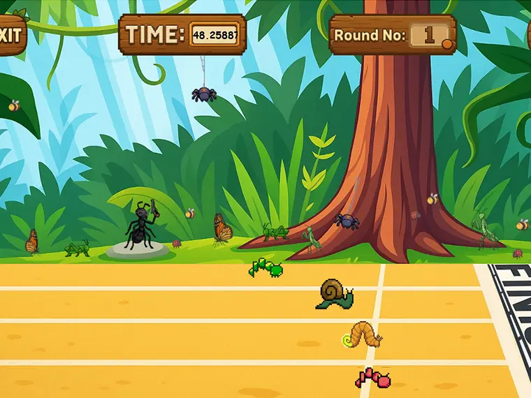 Wiggly Worm Race